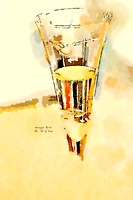 Champagne Glass watercolor-1
