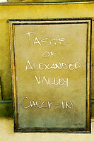 Taste of Alexander Valley check in 1